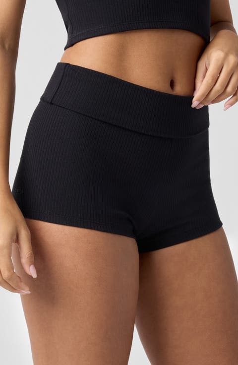 Shortie Rib Shorts