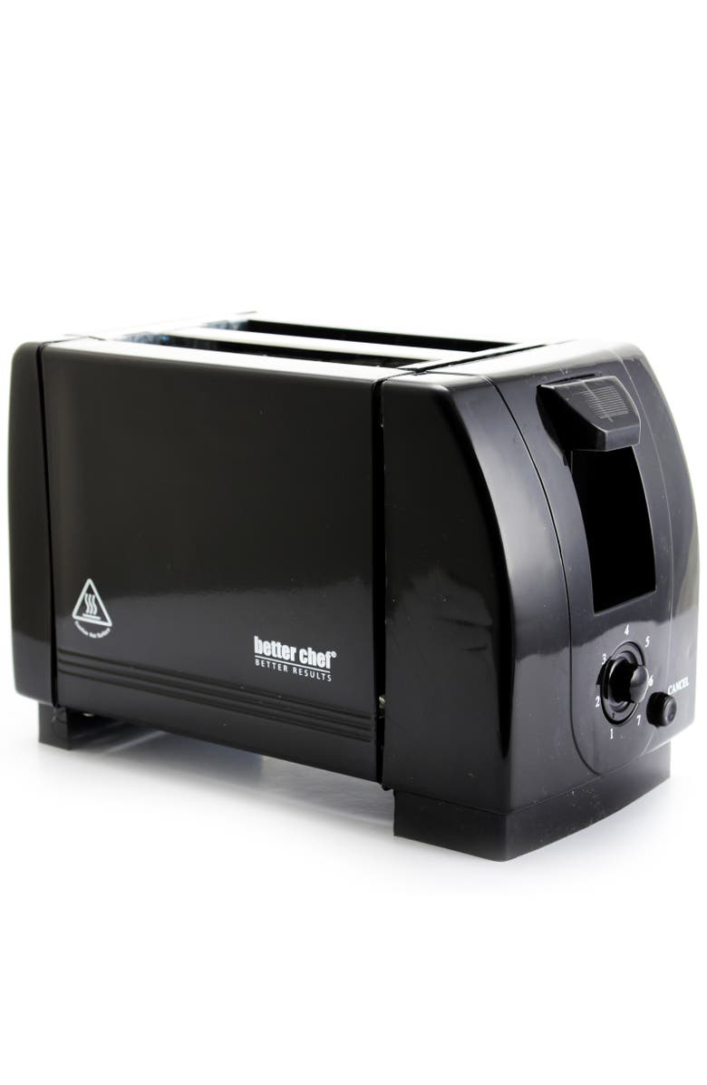 Better Chef 2-Slice Black Toaster, Alternate, color, Black