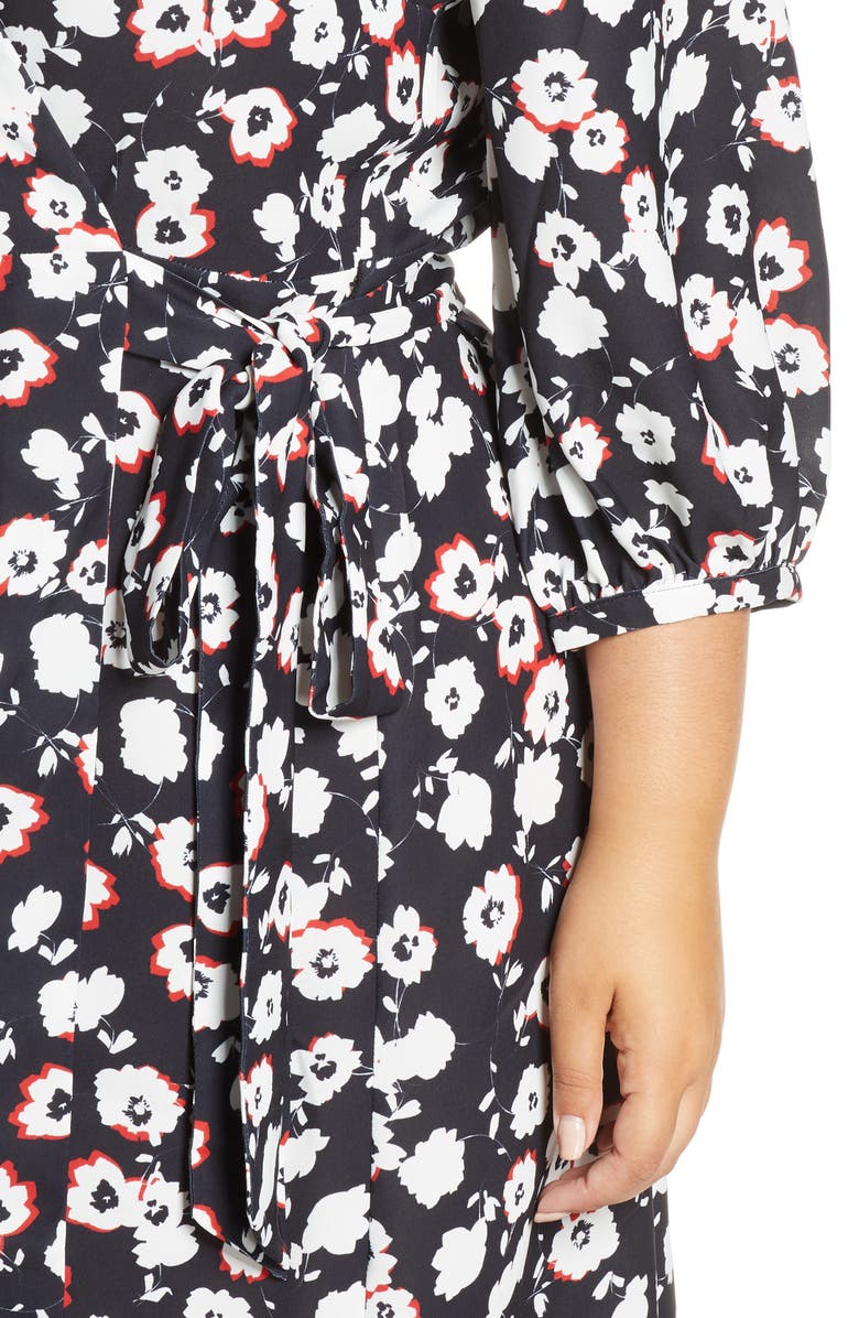 ELOQUII Wrap Dress, Alternate, color, 