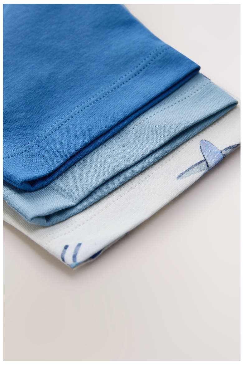 Kids' Assorted 3-Pack Cotton T-Shirts, Alternate, color, BLUE