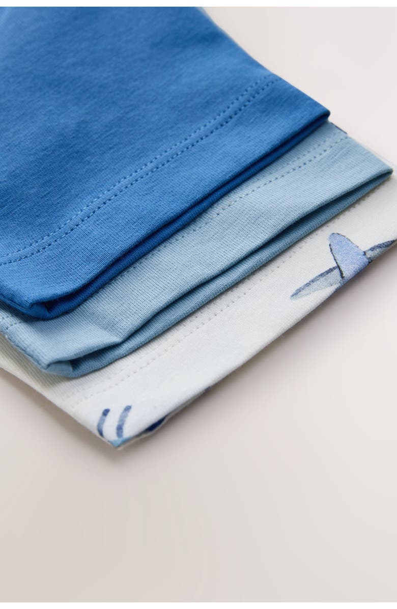 NEXT Kids' Assorted 3-Pack Cotton T-Shirts, Alternate, color, Blue