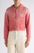 Acne Studios Feida U Sunkissed Crop Zip-Up Hoodie