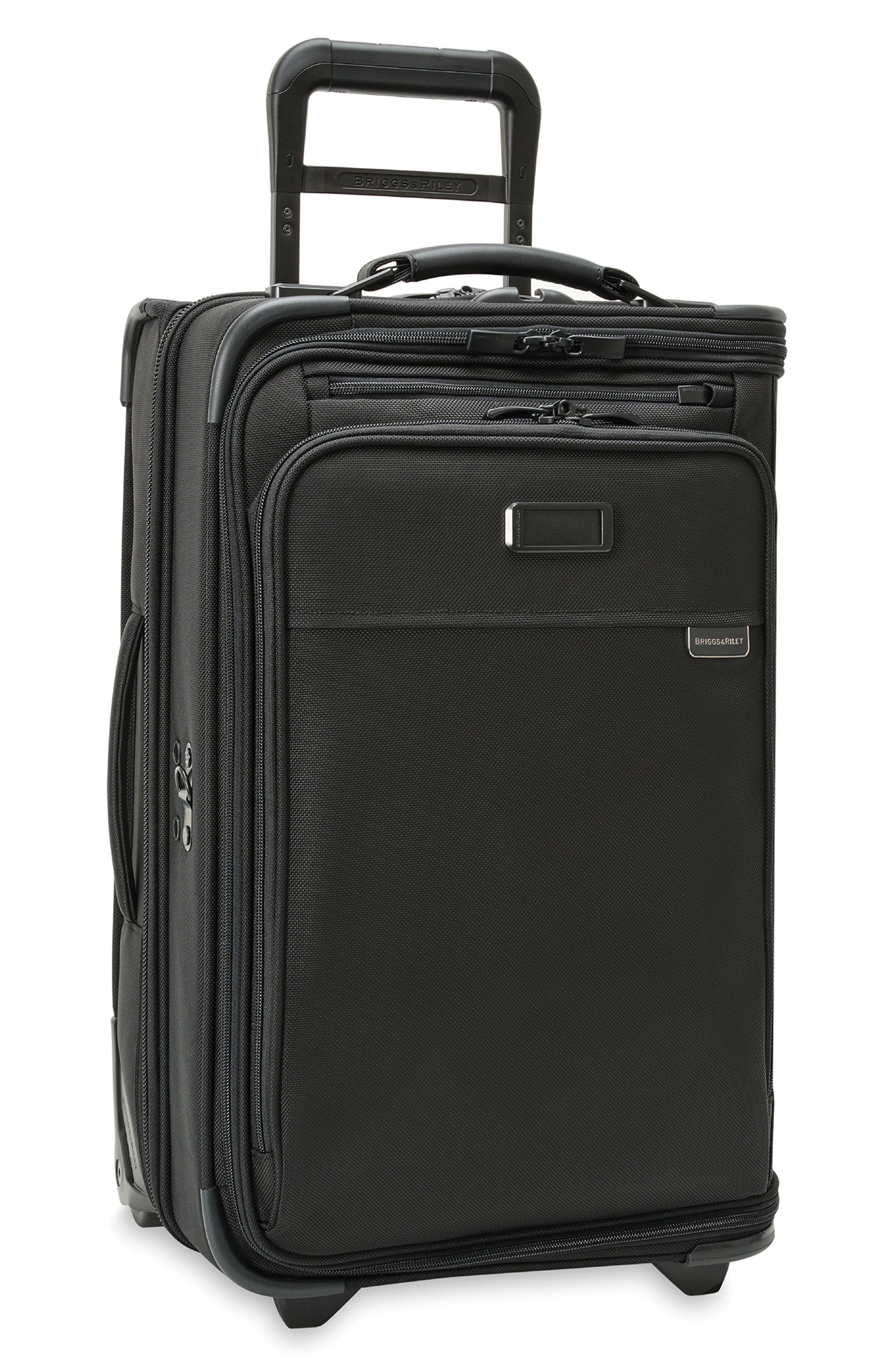 Briggs 
Riley Baseline Upright Wheeled Carry-On Garment Bag, Alternate, color, Black