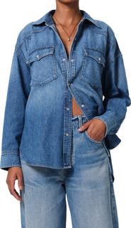 Citizens of Humanity Kayla Western Denim Snap-Up Shirt