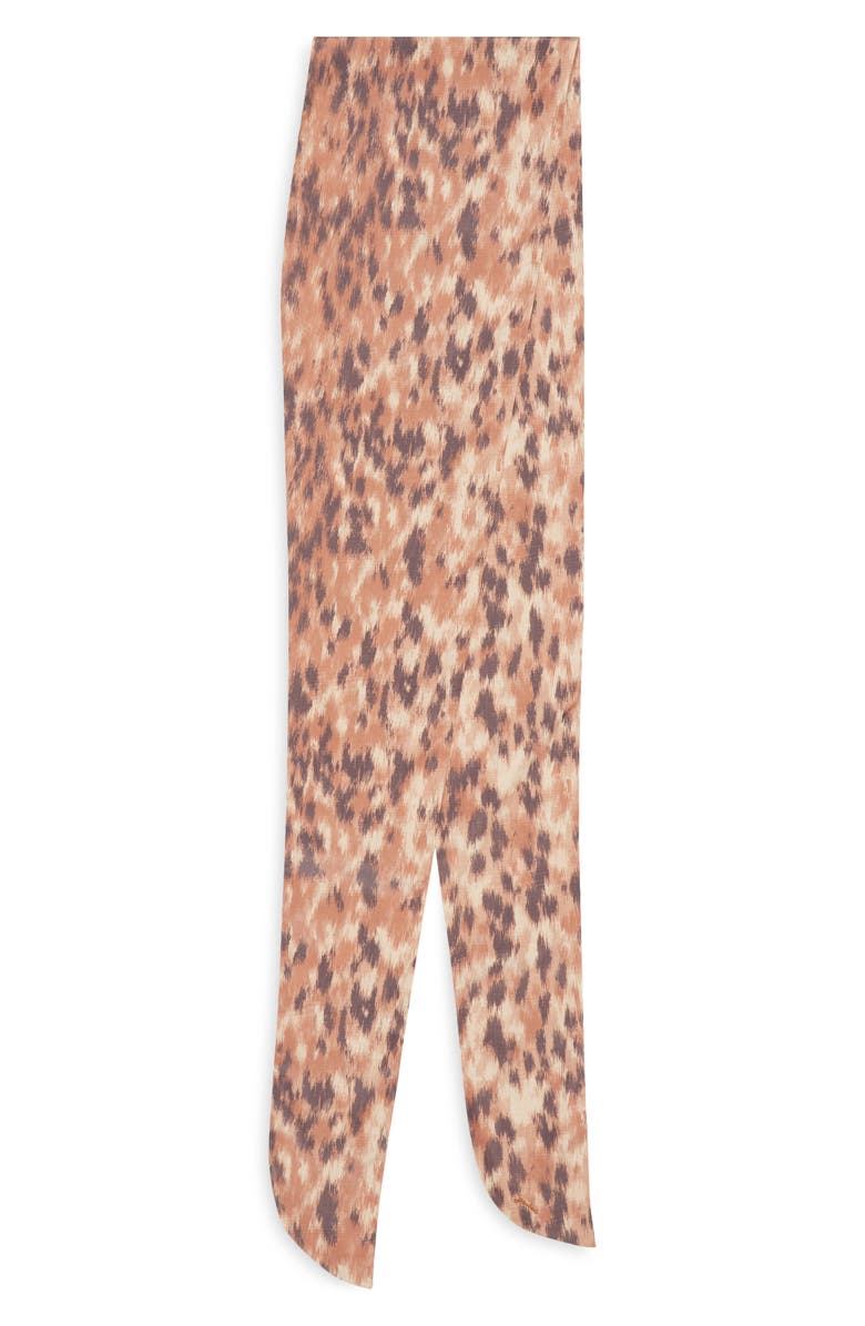 Ganni Printed Scarf, Alternate, color, Burro