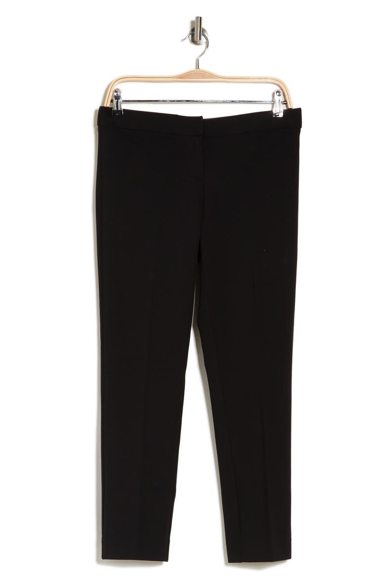 Amanda + Chelsea Alex Ponte Knit Trousers, Alternate, color, BLACK