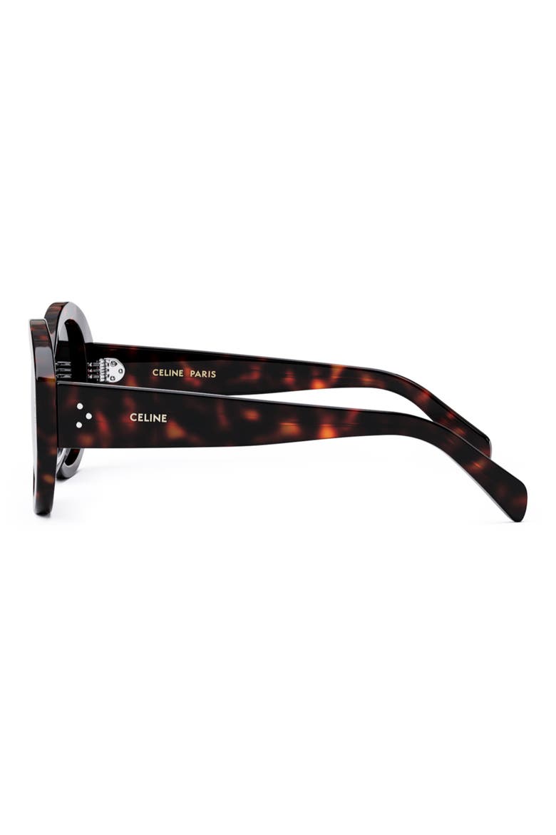 Bold 3 Dots 53mm Polarized Gradient Round Sunglasses, Alternate, color, DARK HAVANA / SMOKE