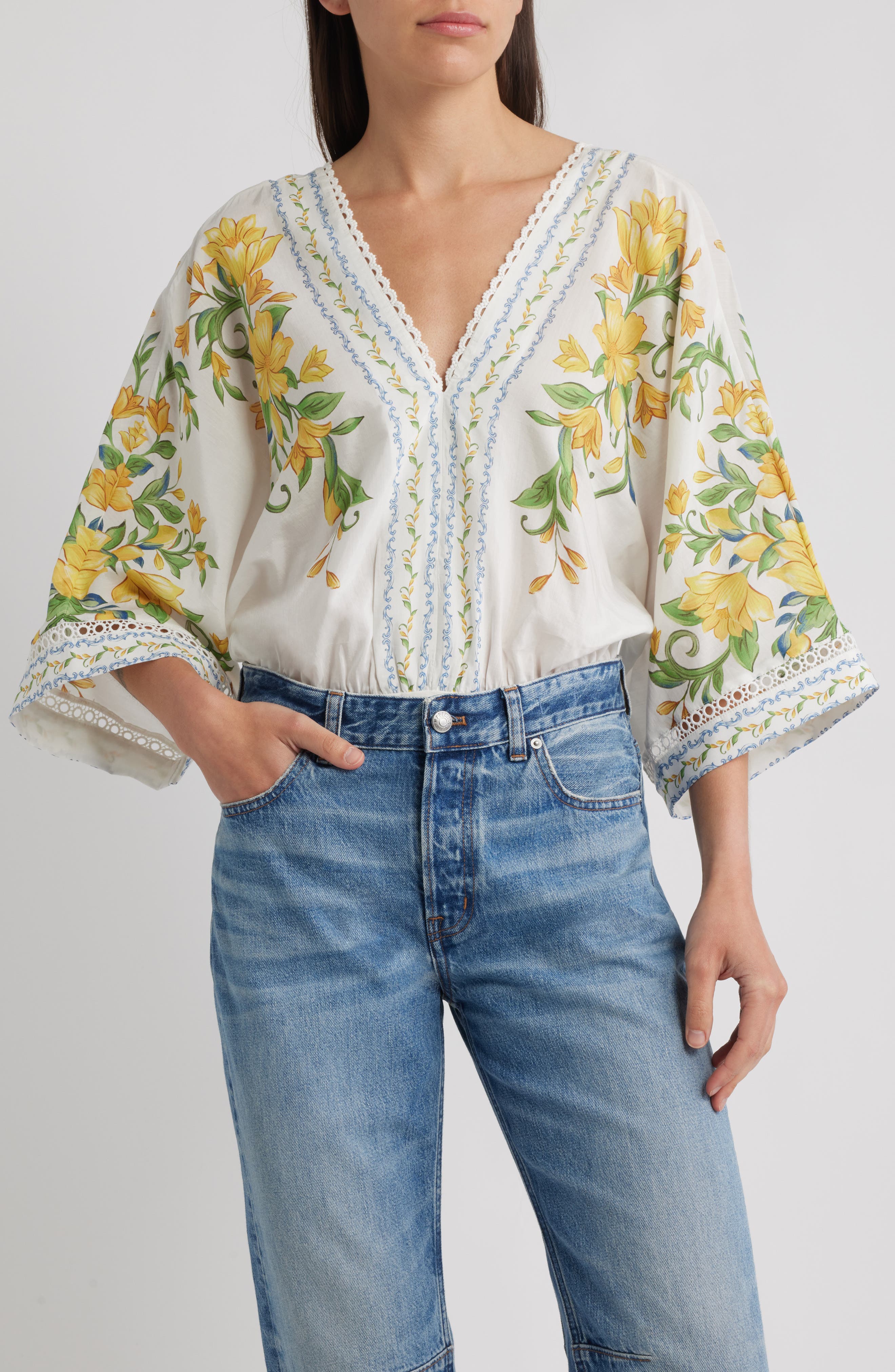 FARM Rio Sicily Dolman Sleeve Bodysuit