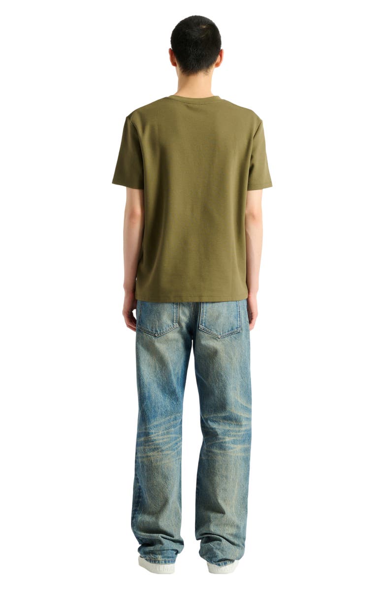 Balmain Printed Balmain Bloom T-shirt, Alternate, color, Khaki