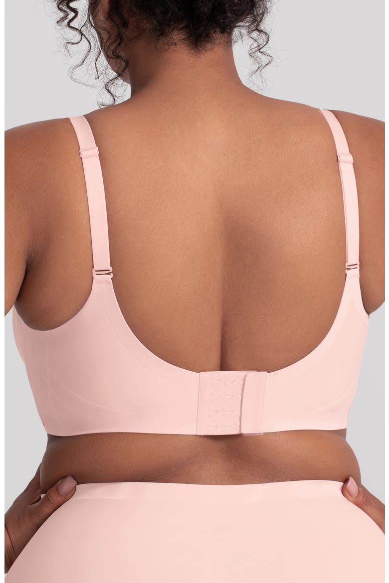 Silhouette Wireless Bra, Alternate, color, PETAL