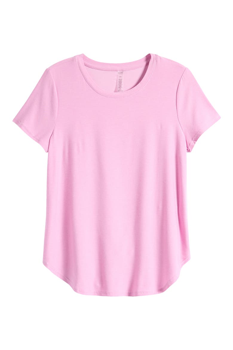 On the Down Low T-Shirt, Alternate, color, PINK HAZE HEATHER