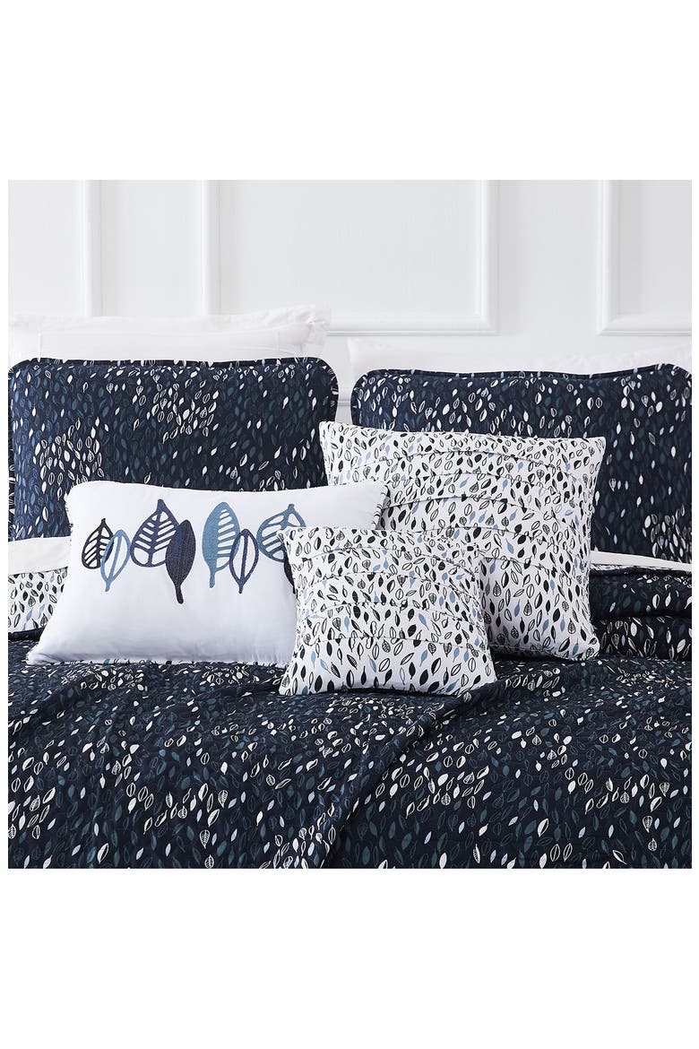 Botanical Leaves Quilt 6-Piece Set, Alternate, color, BLUE