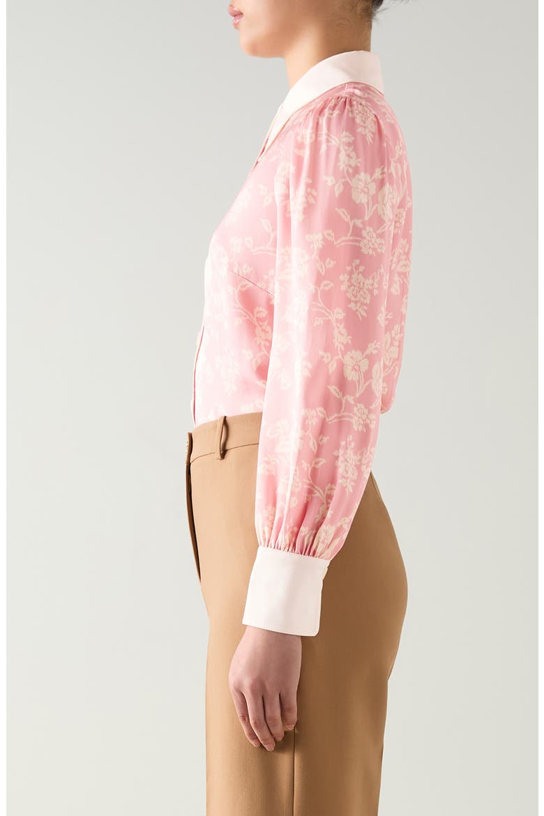 Sonya Floral Button-Up Shirt, Alternate, color, PINK MULTI