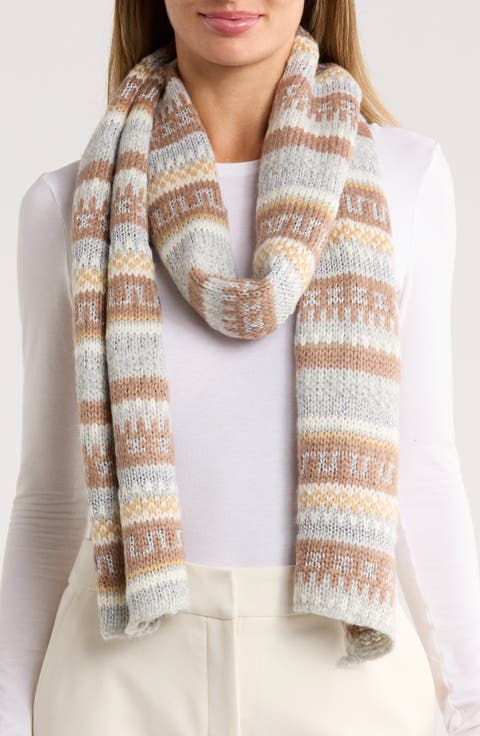 Fair Isle Knit Scarf