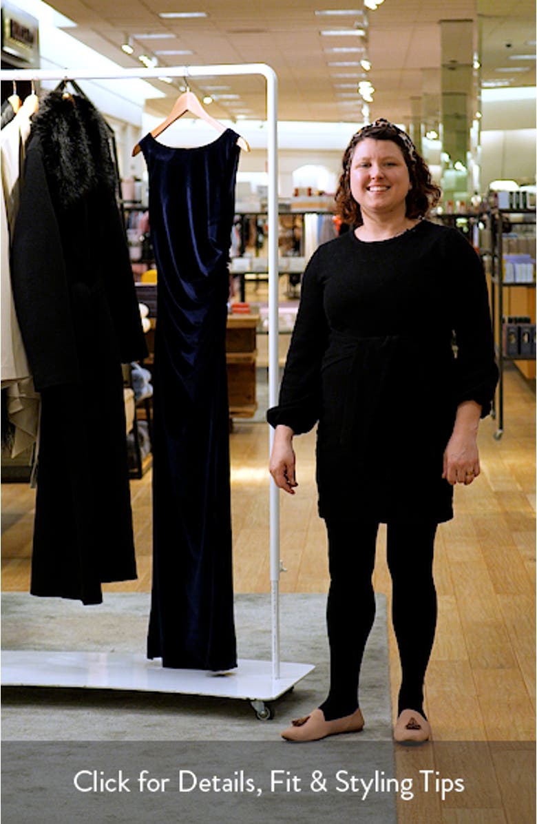 Winton Velvet Ruched Maxi Dress, sales video thumbnail