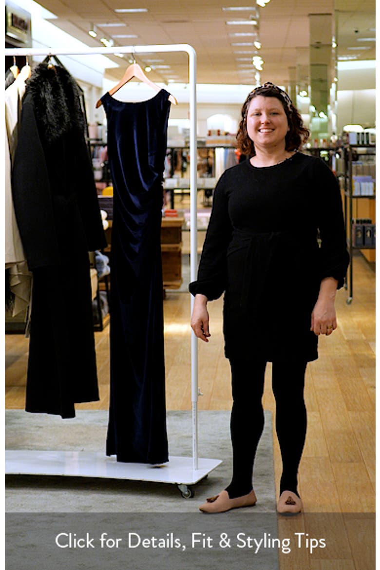 Winton Velvet Ruched Maxi Dress video