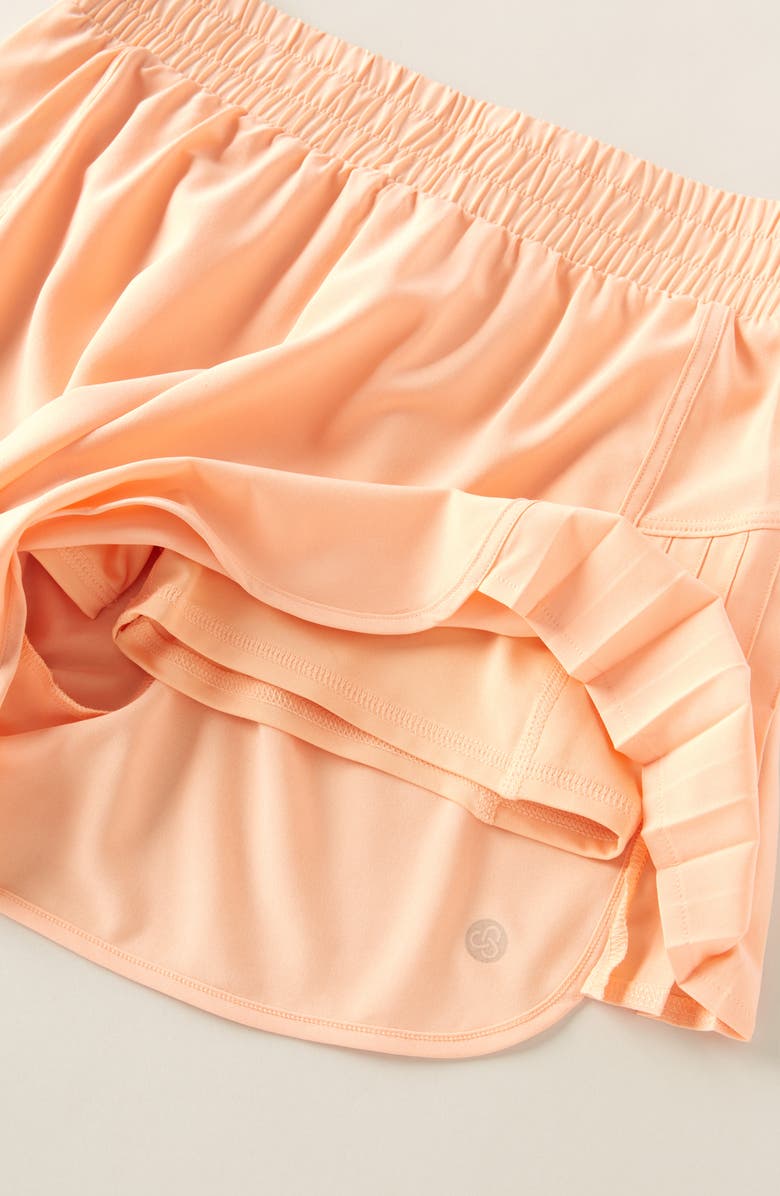 Zella Girl KIds' Game Time Shorts, Alternate, color, Coral Nectar