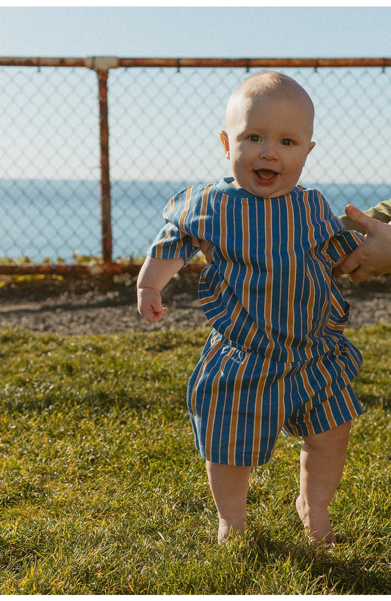 Winnie + Crew Toby Set, Alternate, color, Vallarta Blue Vertical Stripe