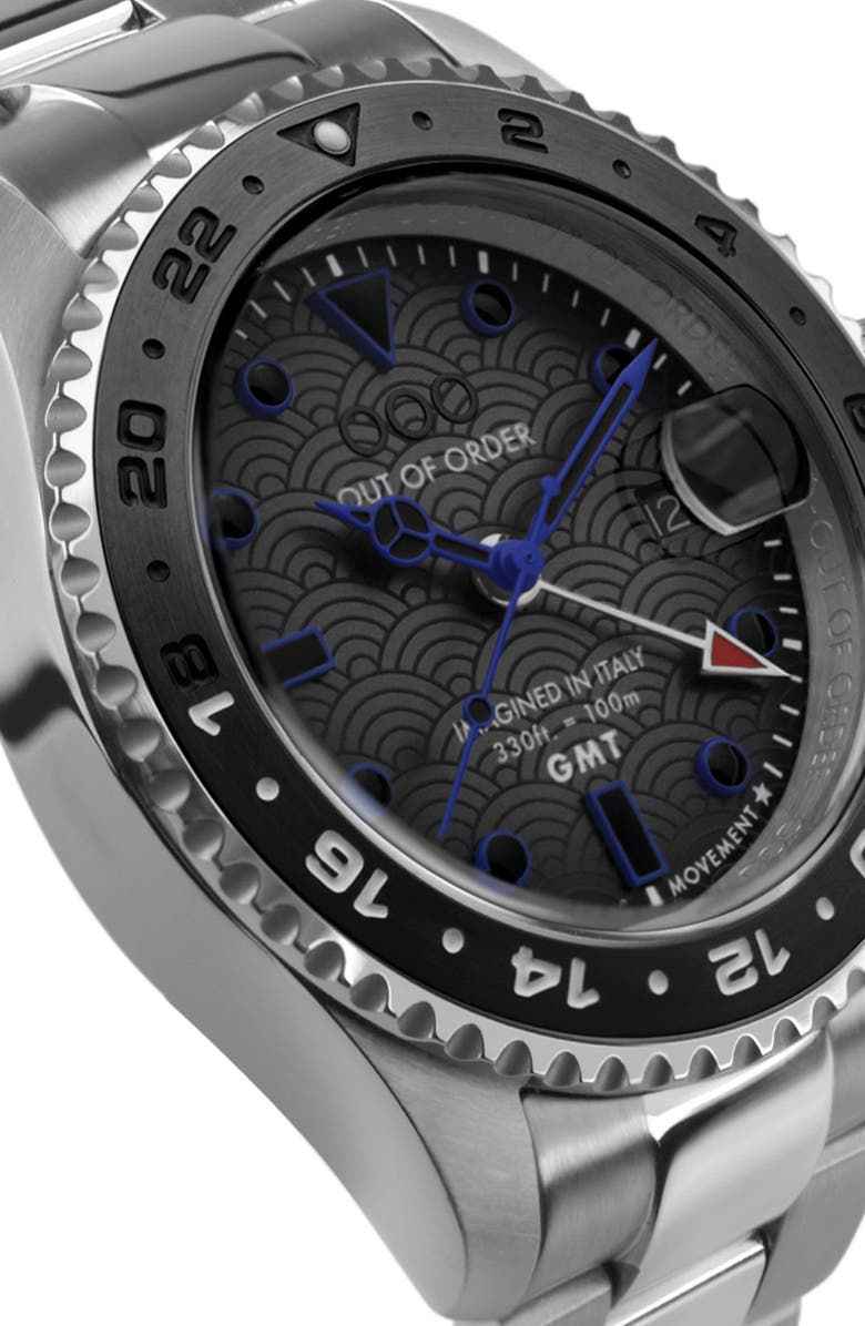 OUT OF ORDER GMT Tokyo Shibuya Bracelet Watch, 44mm, Alternate, color,