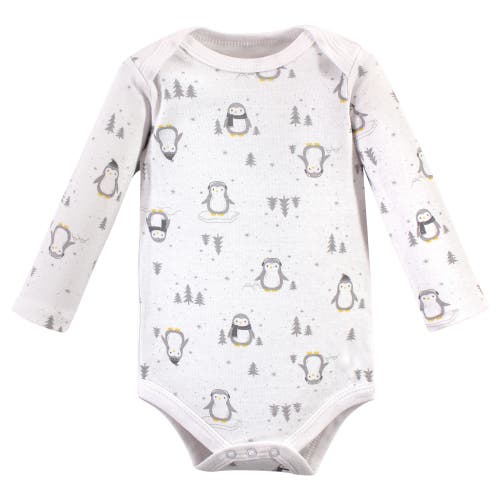 Hudson Baby Essential Long-sleeve Cotton Bodysuit Triple Set