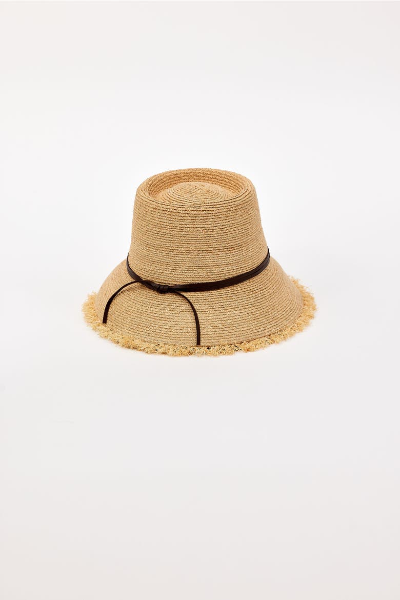Zoe Lampshade, Alternate, color, Natural/Chocolate