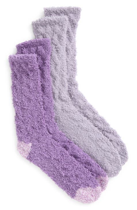 Butter Cable Knit Crew Socks - Pack of 2