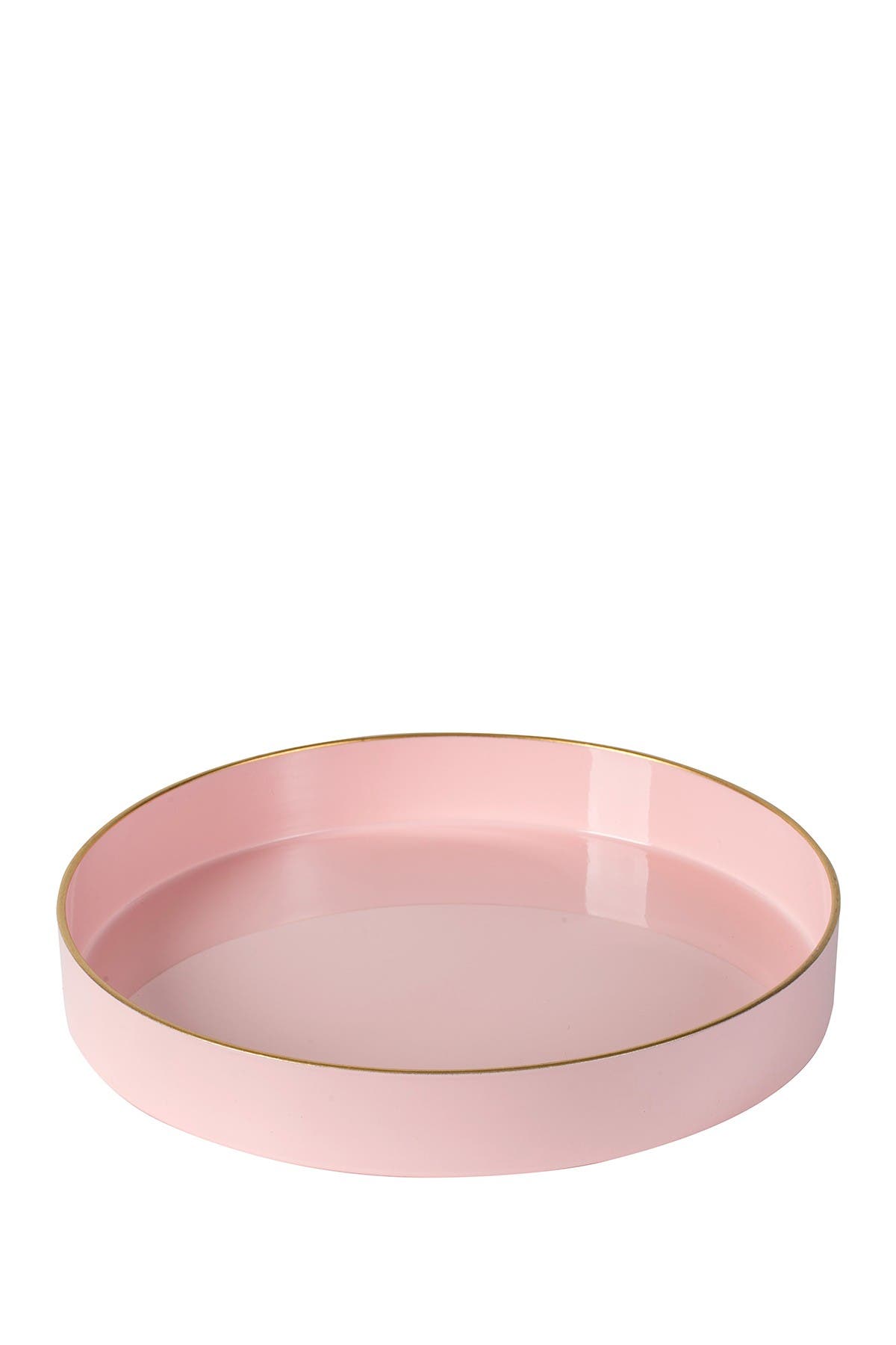 Pink Round Decorative Tray