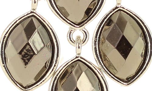 Olivia Welles Ella Oval Drop Earrings In Gray