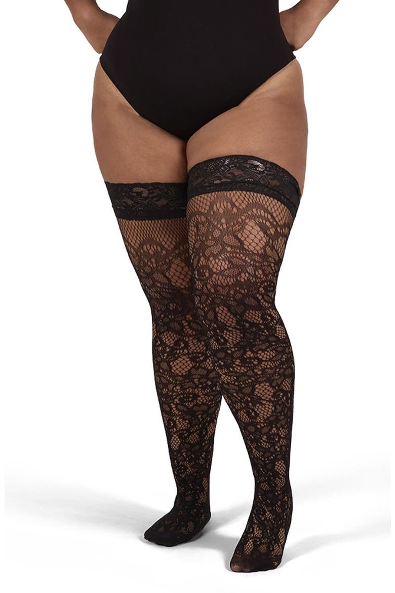 Swirl Net Thing High Tights, Main, color, BLACK