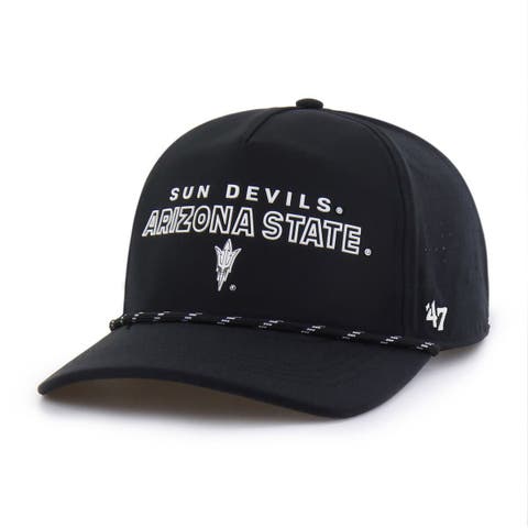 Men's '47  Black Arizona State Sun Devils Forward Vent Hitch Rope Adjustable Hat