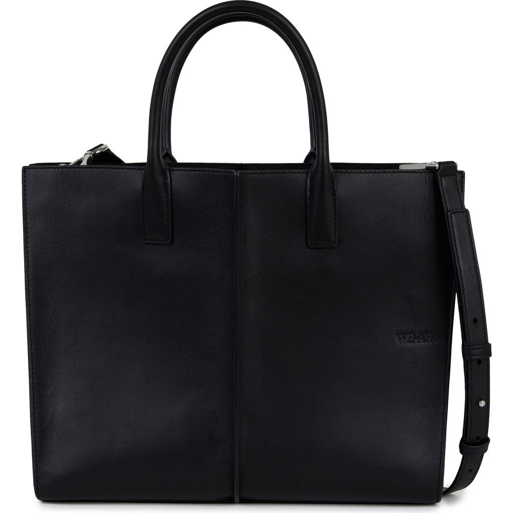 WE-AR4 The Industry Leather Tote in Black