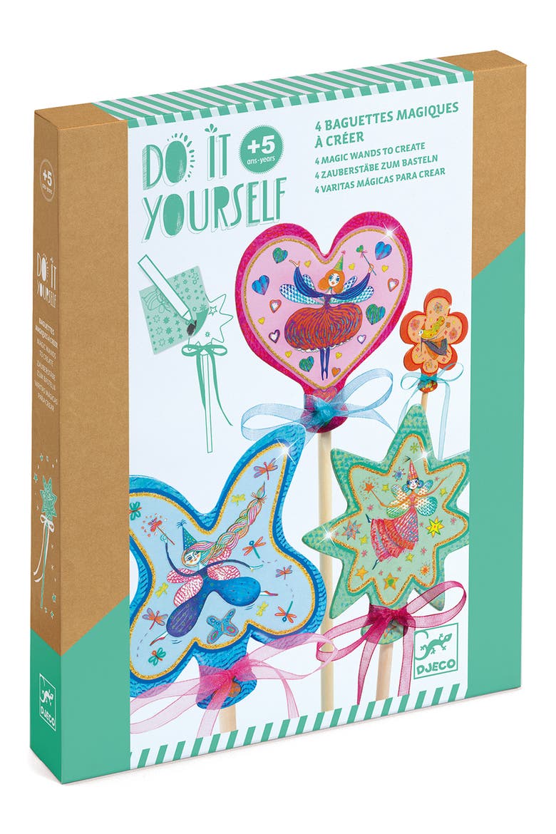 Do It Yourself Little Fairies Wands Craft Kit, Main, color, MULTI