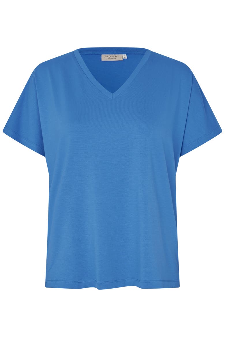 V-Neck Relaxed T-Shirt, Alternate, color, Nebulas Blue