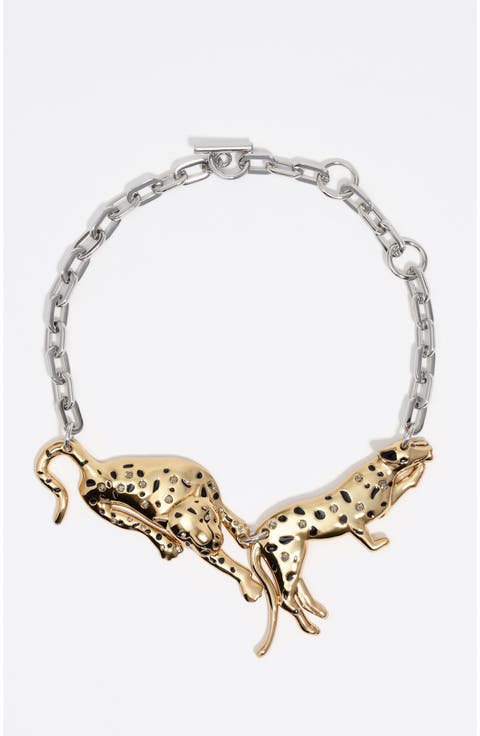 Two-Tone Panthers Necklace