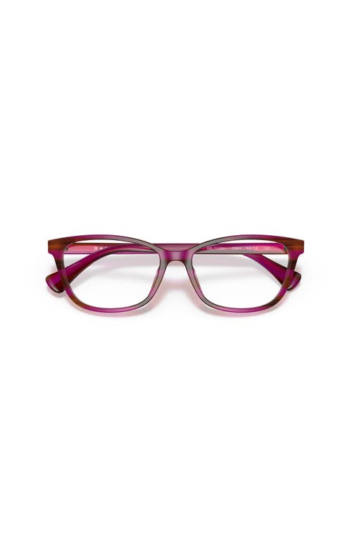 Ralph 53mm Rectangle Optical Glasses In Brown