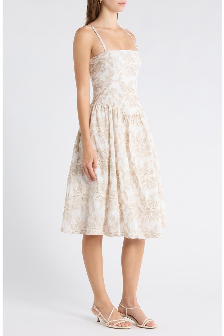 Stassi Fit & Flare Dress, Alternate, color, BERMUDA BAY