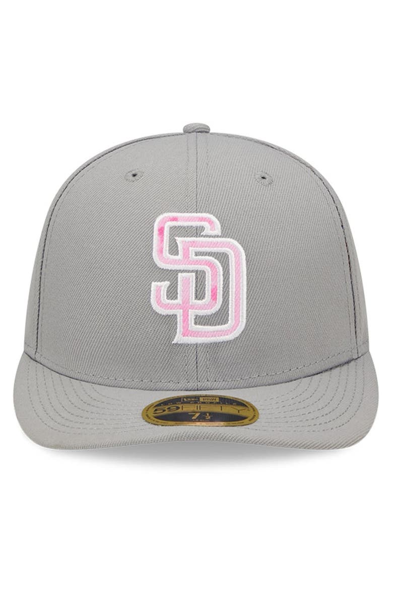 Men's New Era Gray San Diego Padres 2022 Mother's Day On-Field Low Profile 59FIFTY Fitted Hat, Alternate, color, Gray