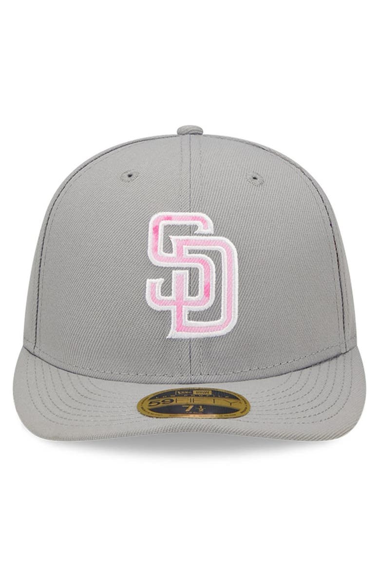 New Era Men's New Era Gray San Diego Padres 2022 Mother's Day On-Field Low Profile 59FIFTY Fitted Hat, Alternate, color, 