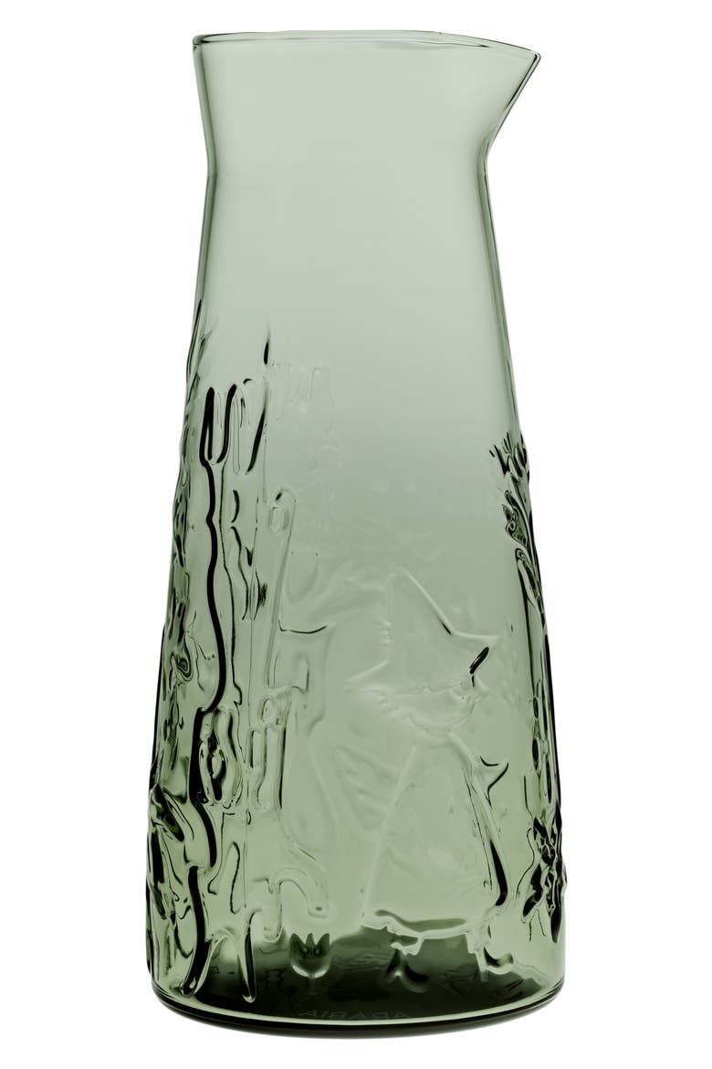 Forest Hide & Seek Glass Pitcher, Main, color, GREEN