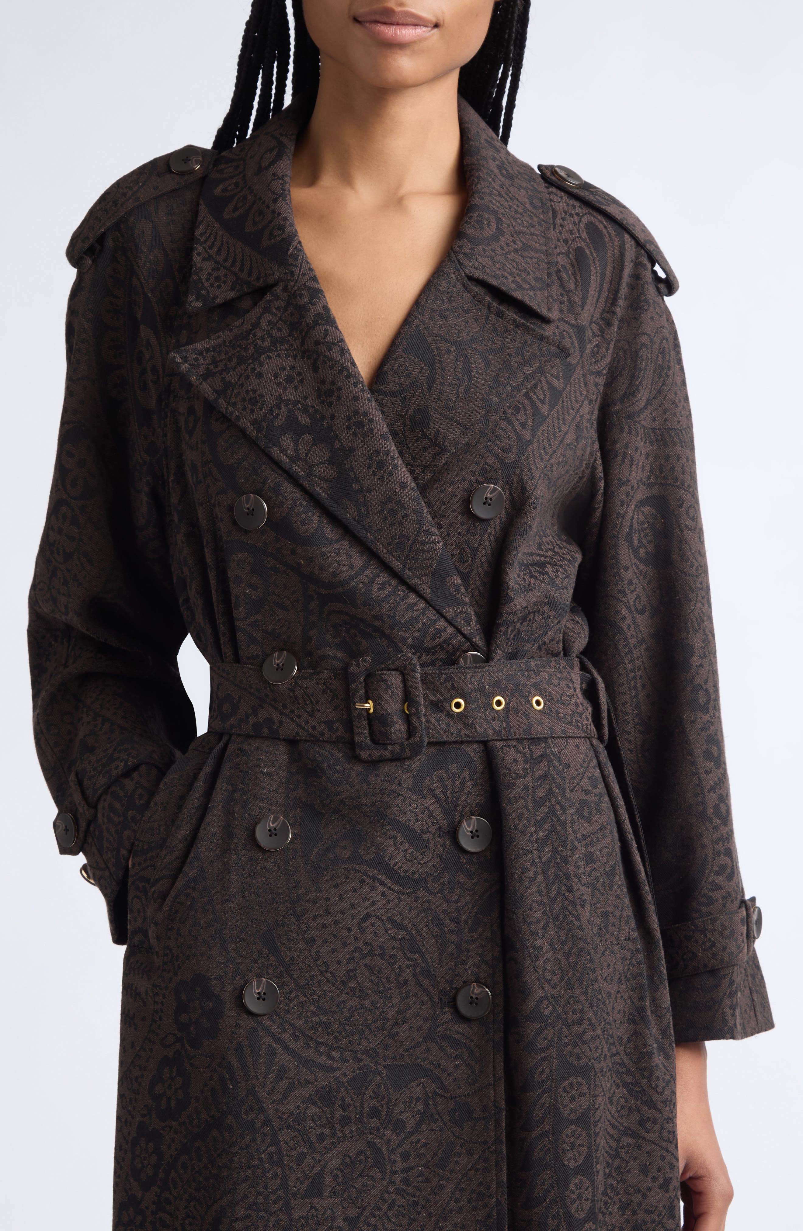 L'AGENCE Brinley Oversized Trench Coat (Women) | Nordstrom