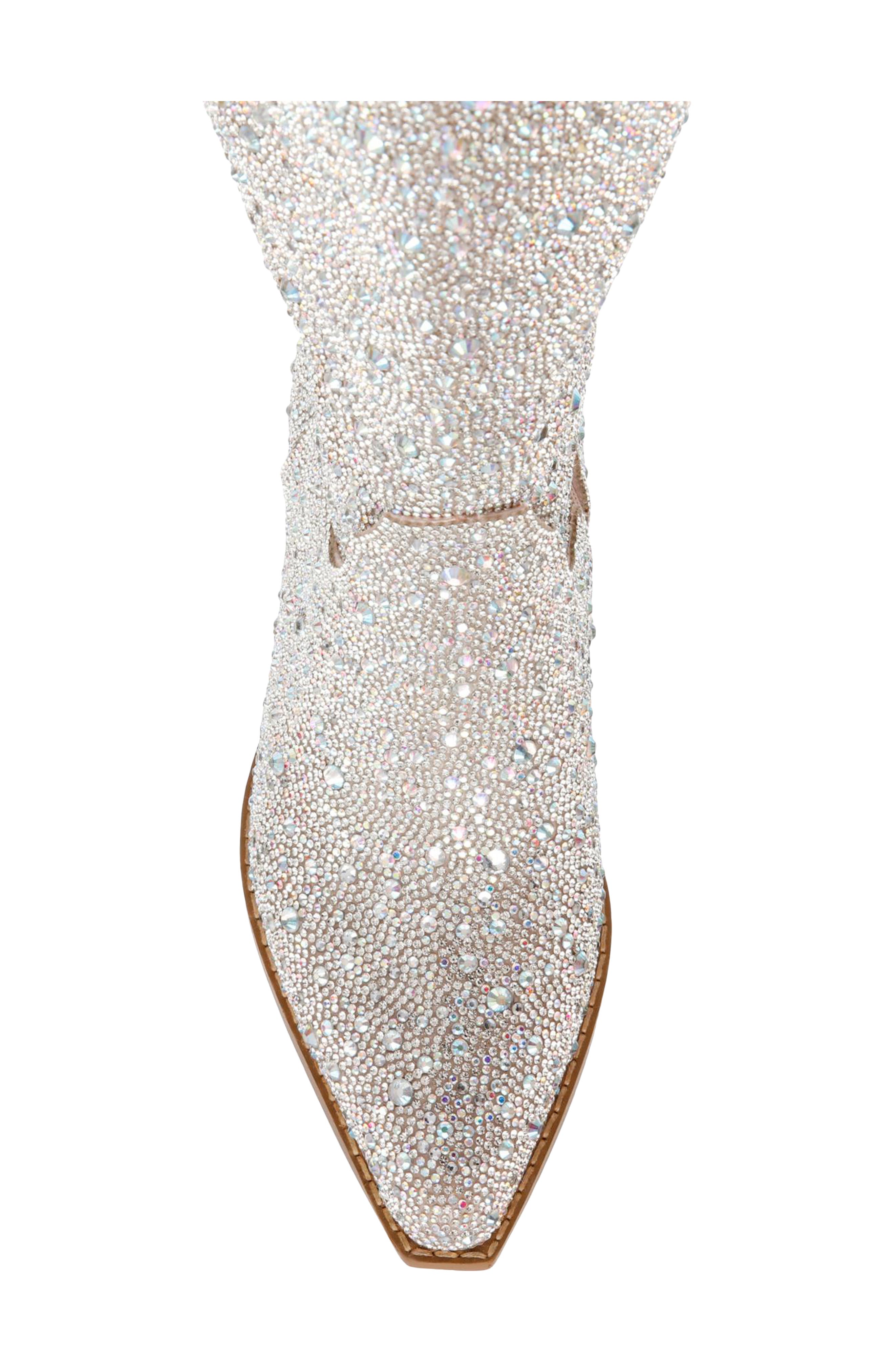 Betsey Johnson Dalas Embellished Western Boot, Alternate, color, 