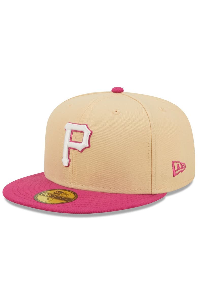 New Era Men's New Era Orange/Pink Pittsburgh Pirates 2006 MLB All-Star Game Mango Passion 59FIFTY Fitted Hat, Alternate, color, 