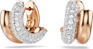 Swarovski Dextera Front/Back Hoop Earrings
