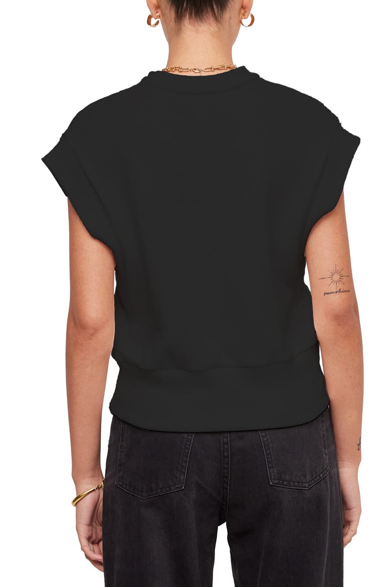 Morgan V-Neck Top, Alternate, color, BLACK