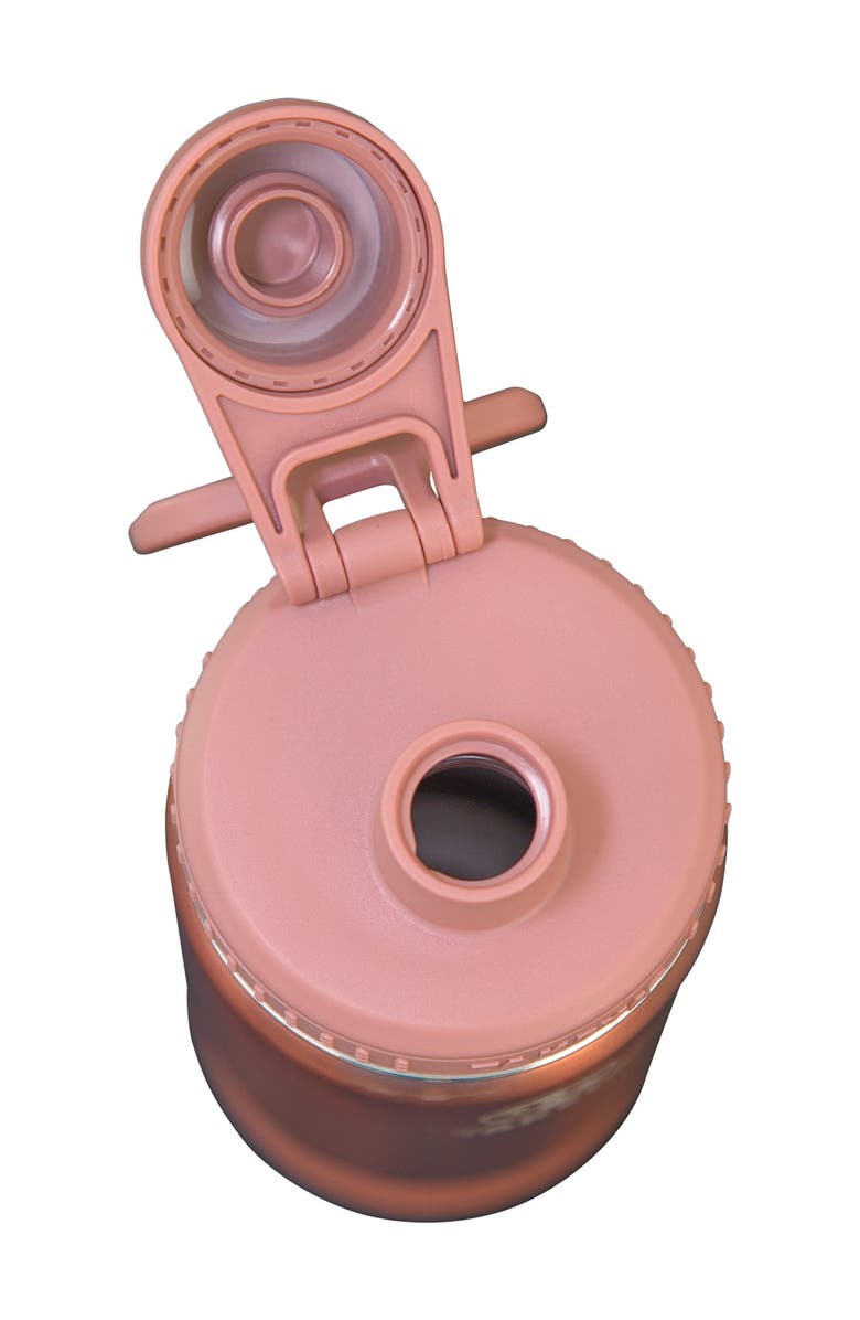 Takeya Rose Gold Actives Matte Metallic 18 oz. Spout Lid Insulated Stainless Steel Bottle, Alternate, color, 