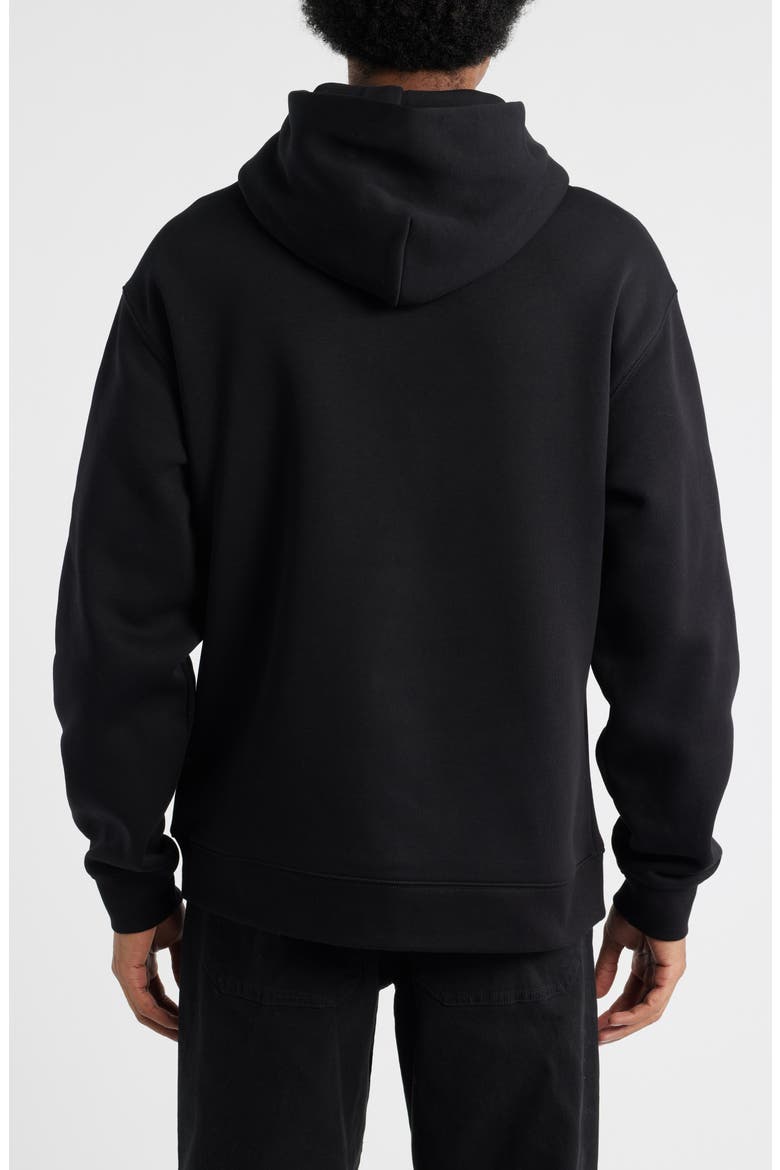 Forever Logo Cotton Fleece Hoodie, Alternate, color, BLACK