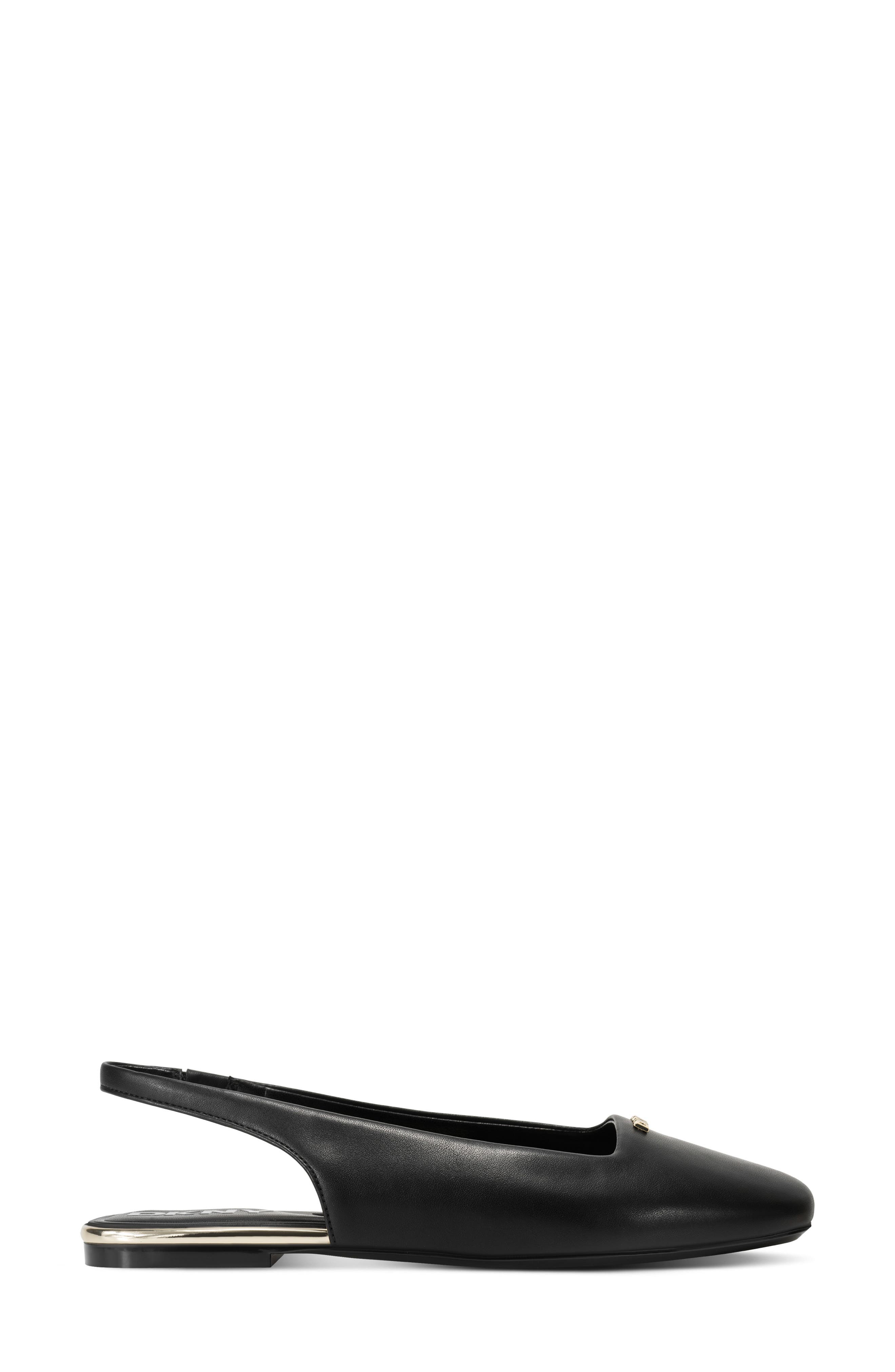 DKNY Darrow Slingback Flat, Alternate, color, Black