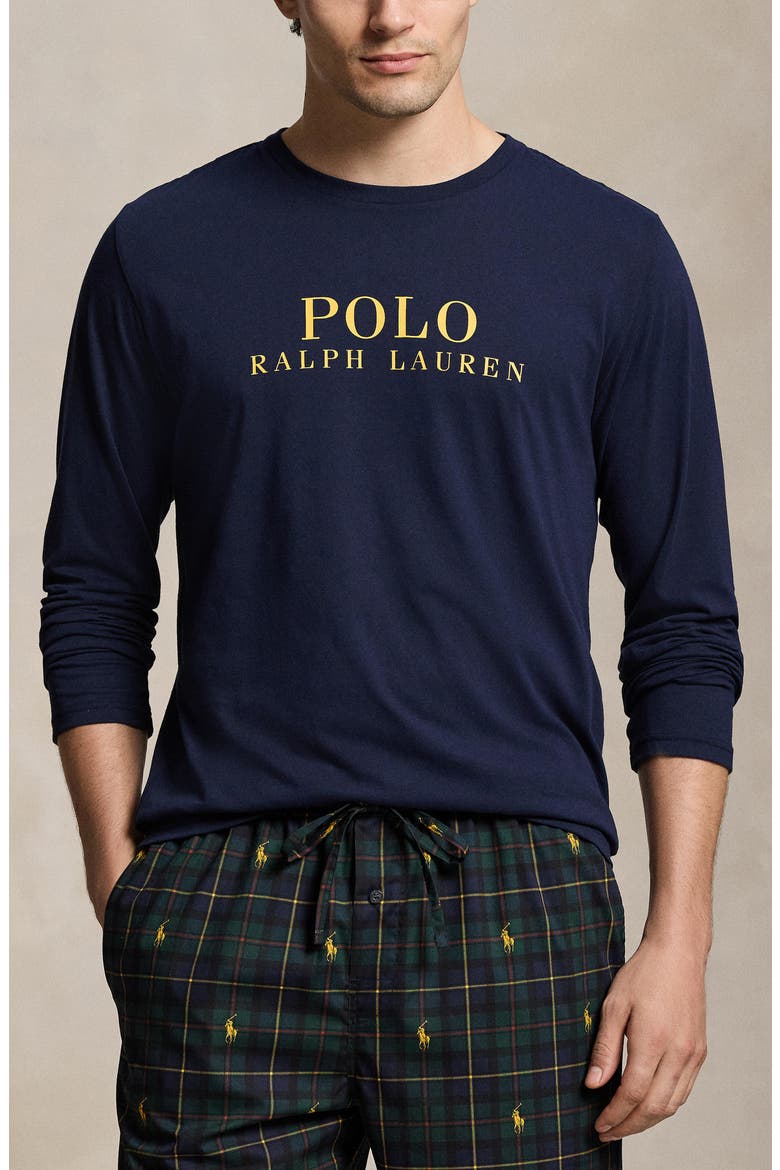 Pony Pajamas, Alternate, color, CRUISE NAVY GOLD BUGLE LOGO