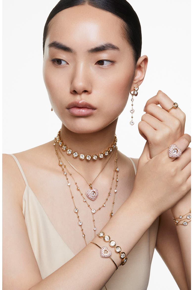 Imber Long Crystal Station Necklace, Alternate, color, GOLD