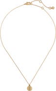 Kate Spade New York pavé mini initial pendant necklace